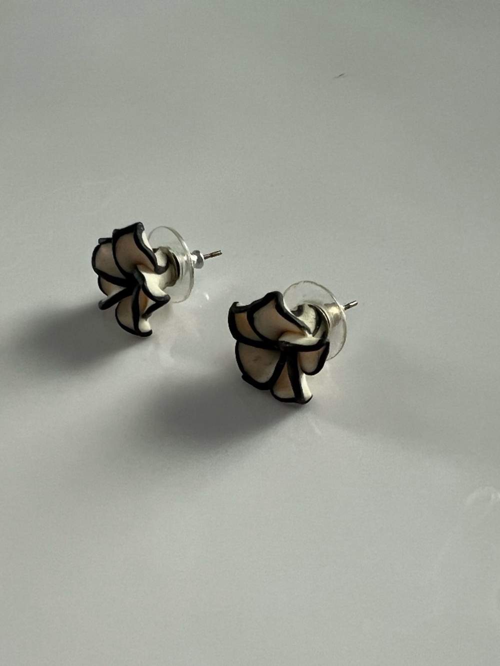 Floral post earrings